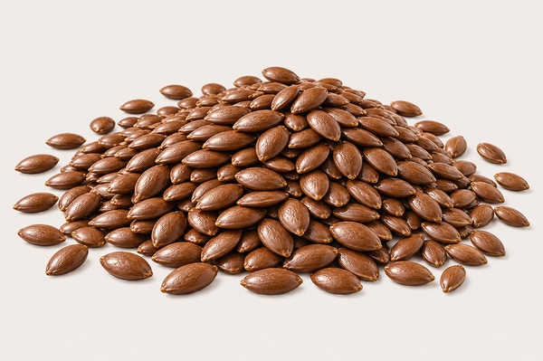 Brown flax seeds